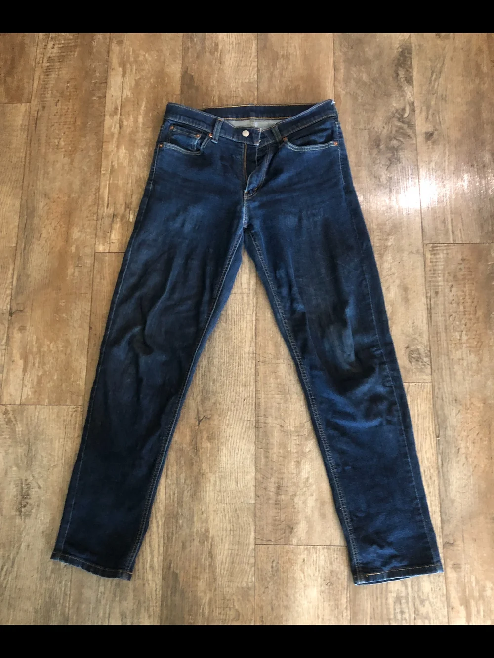 Trendy 90's Levi's Mens Dark Indigo Skinny Jeans